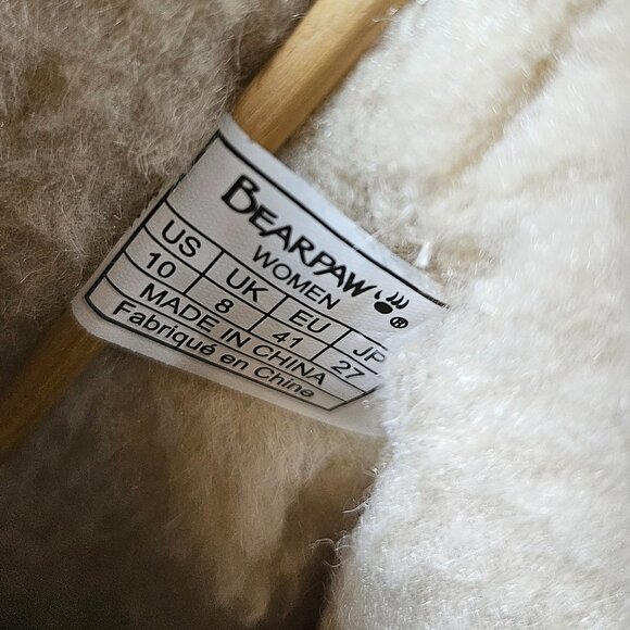 Bearpaw Brown Suede Lined Boots Women's Size 10 1960W--Val - Picture 11 of 13